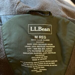 LL Bean Bomber Jacket Men's Medium